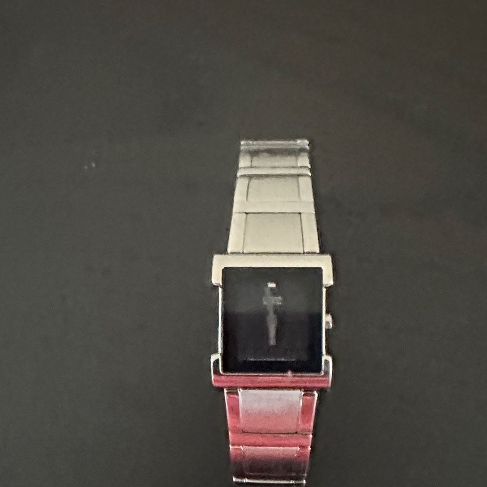 Women’s Citizens Echo-drive solar Silver and Black Rectangular Watch works